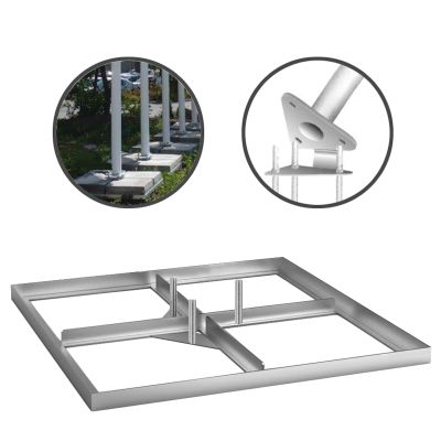 Metallständer mit Hülse für Betonplatten